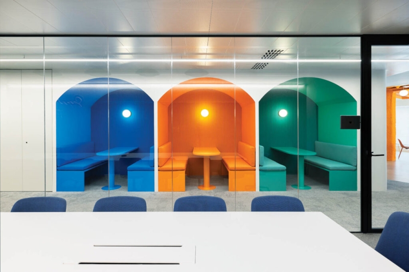 Bold Hues and Clean Lines Define Tripledot's Barcelona Office