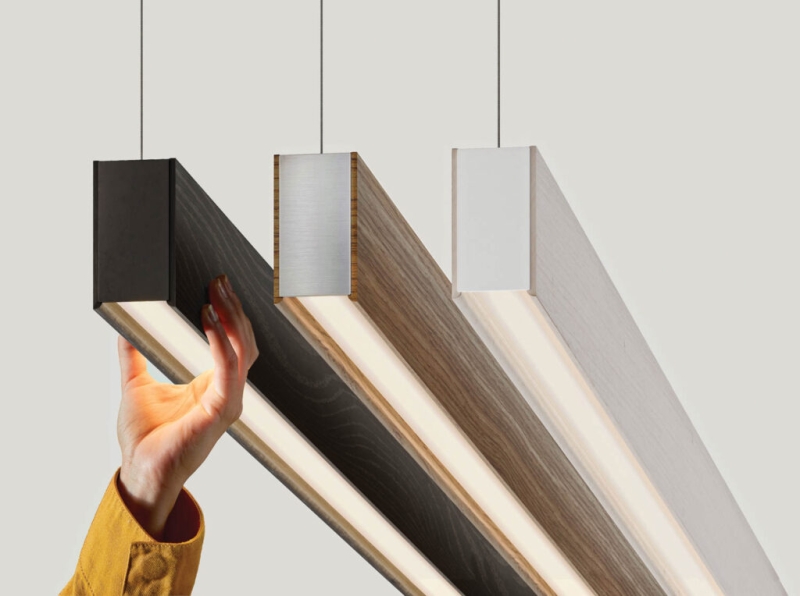 Salvaged Wood Adds Character to This Sleek Lighting