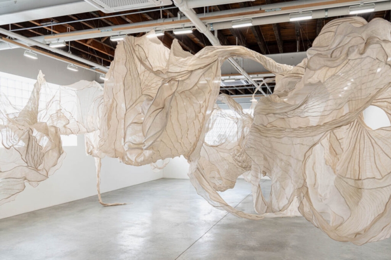 Textiles Invite Movement In This Ethereal Installation