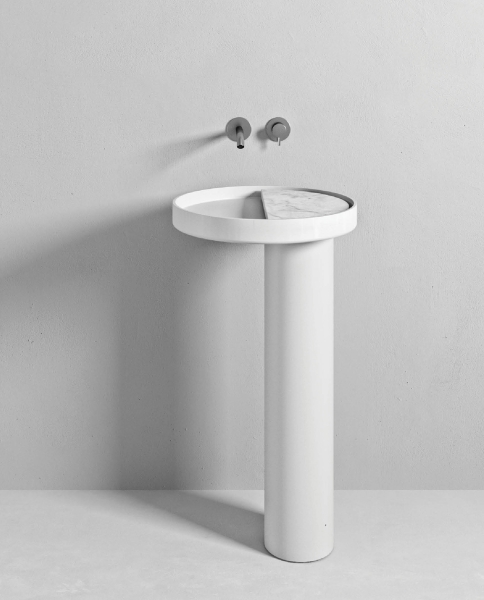 The Pedestal Sink Gets A Modern Makeover