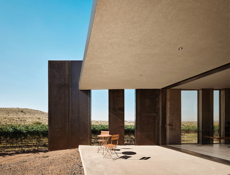 Indulge In This Minimalist Winery With Mountain Views