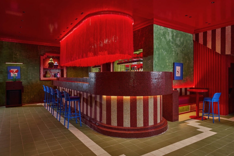 Glossy Reds Echo ‘Suspiria’ At This Mexico City Bar By Maye Ruiz