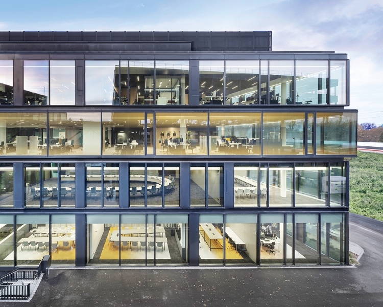 Modular 'Boxes' Define This German Corporate Office